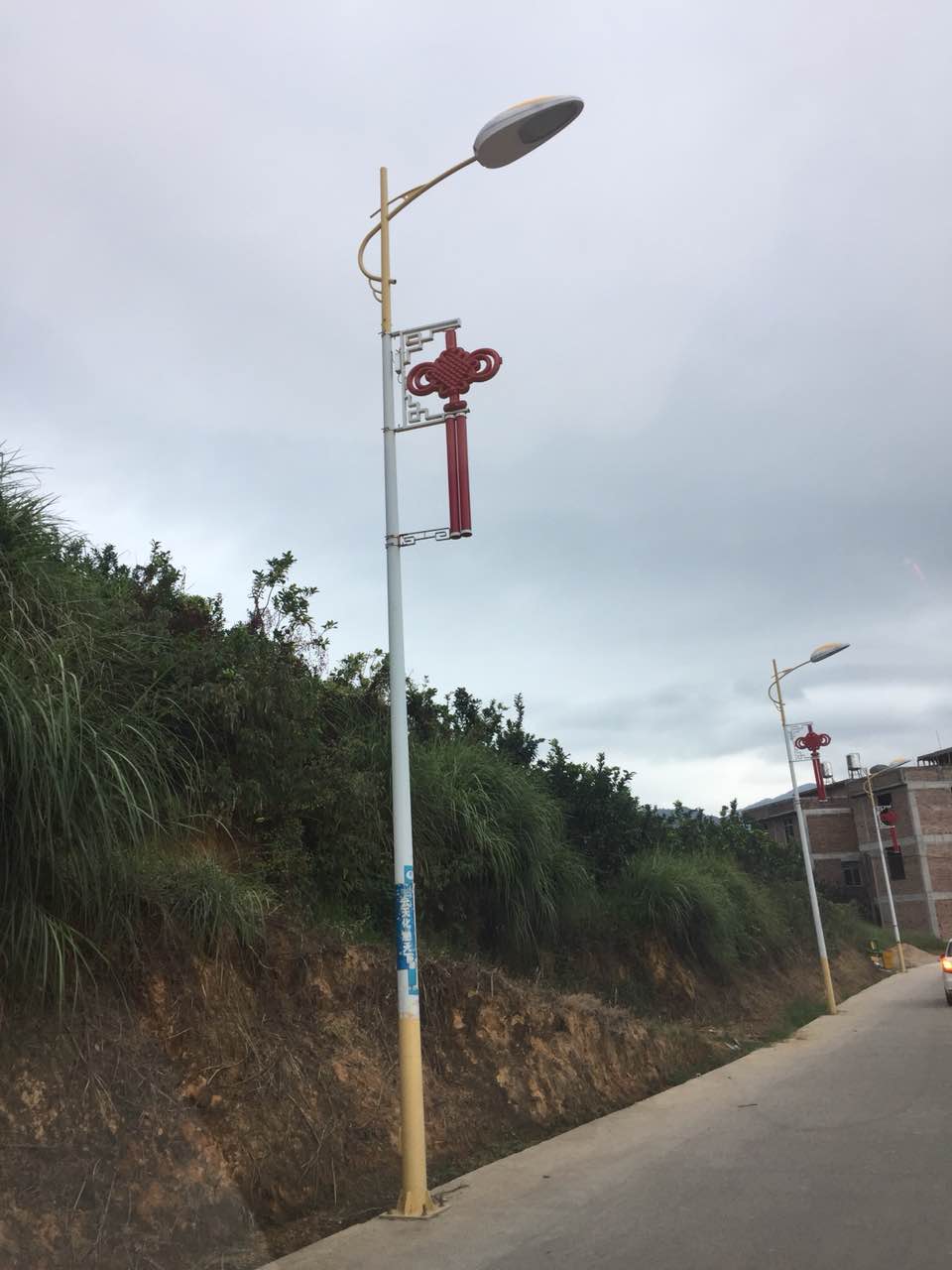 福建漳州48套led中國結(jié)路燈竣工，曬圖啦！